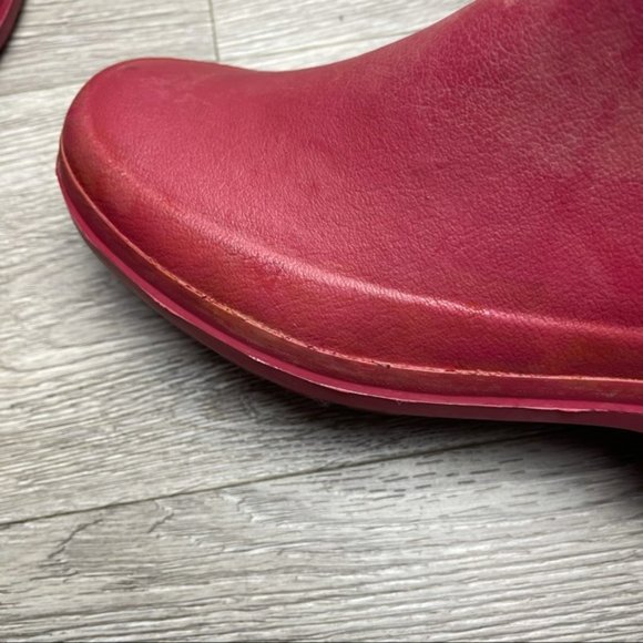 LE CHAMEAU Iris Rose Lined Rubber Boots 39 - Picture 12 of 12